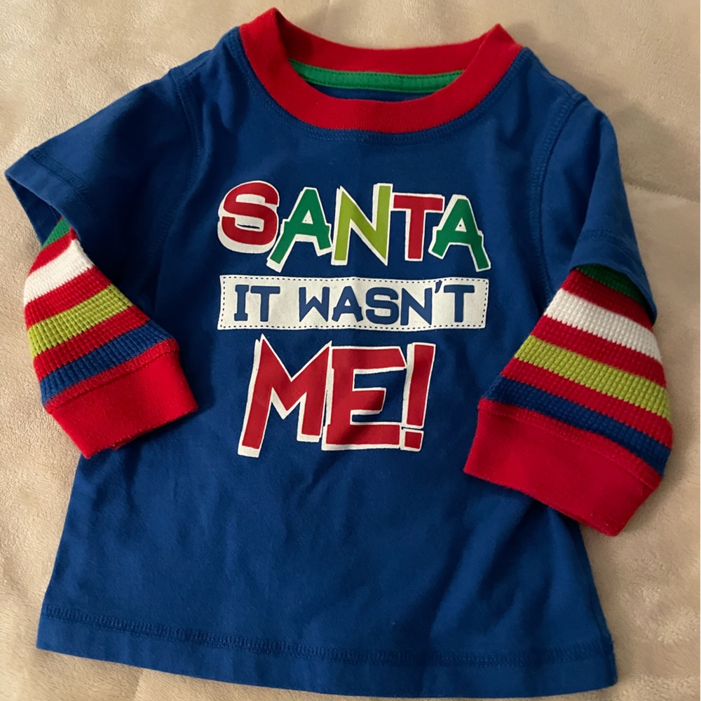 Nursery Rhyme Blue and Red Long Sleeve Tees